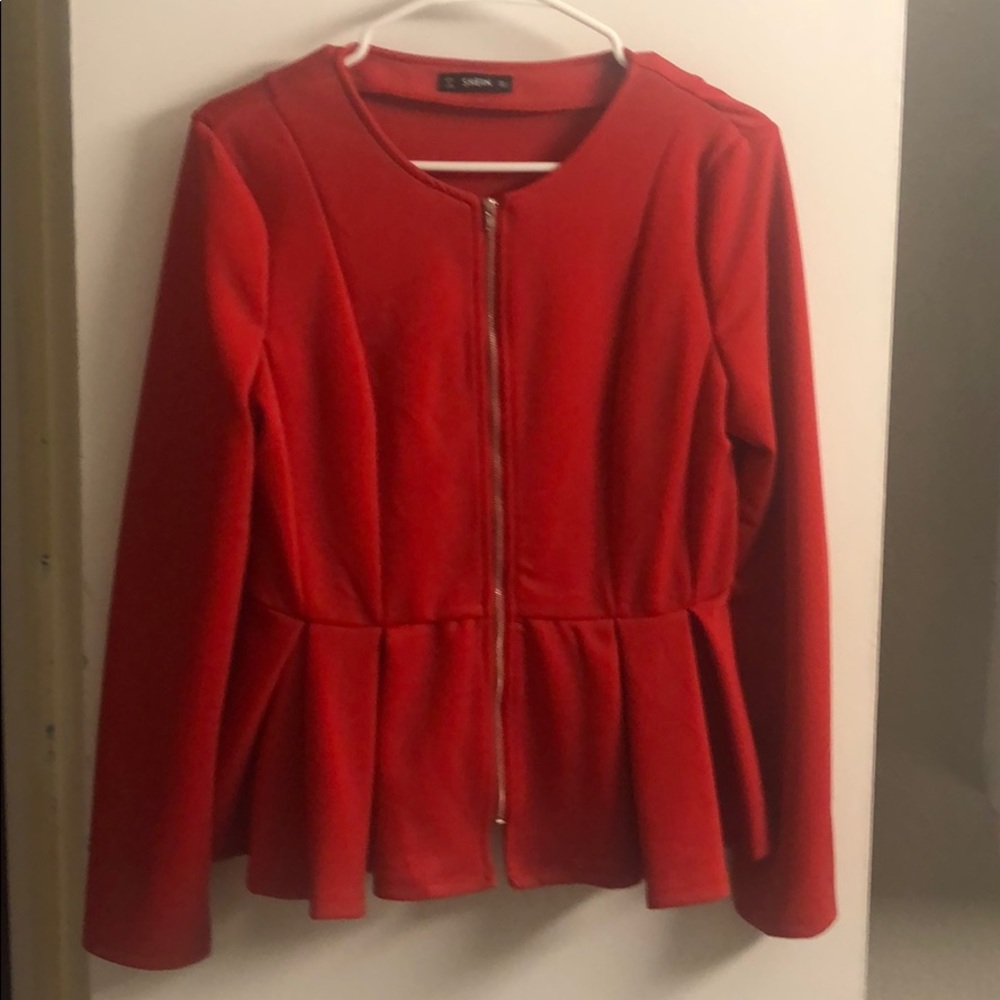 Size Large red blazer